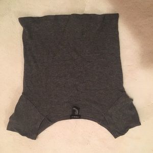 Gray Crop Top